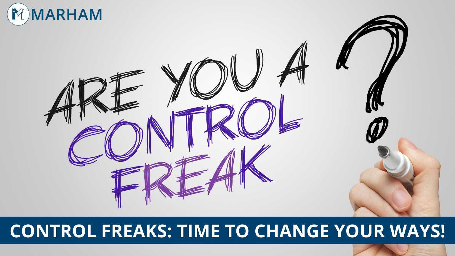 When Being a Control Freak Is Good for You